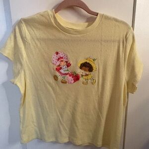 Yellow Shirt with Cartoon Print